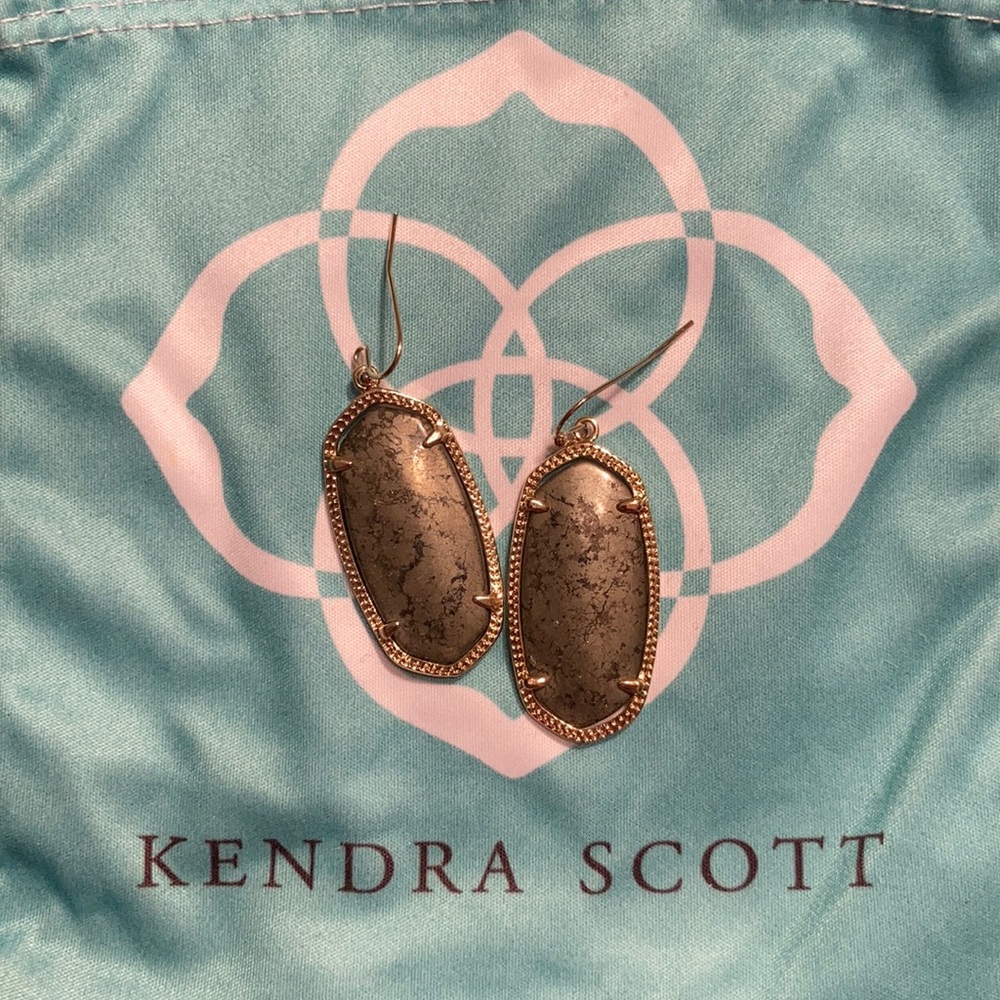 Gold / Gunmetal Kendra Scott Danielle Earrings